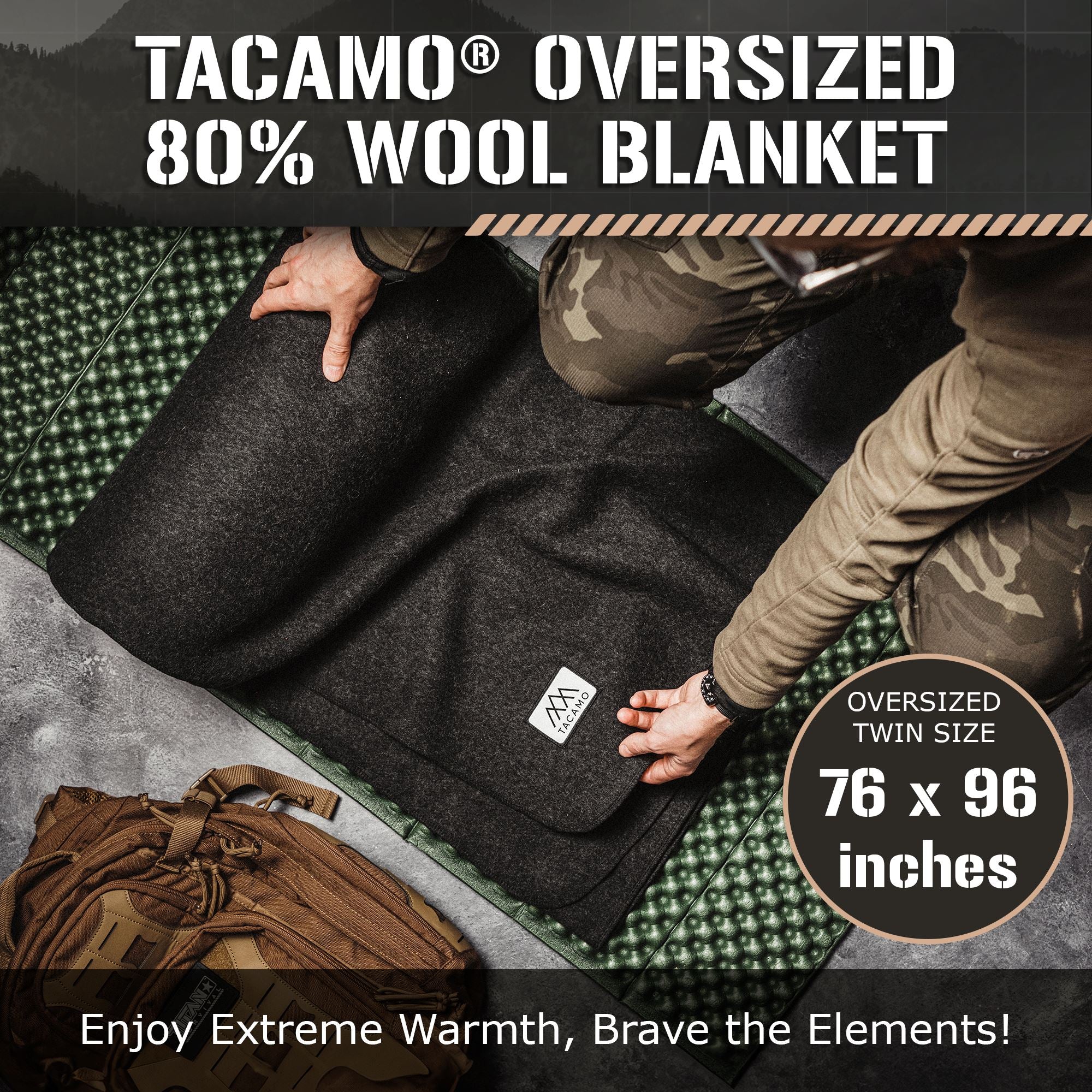 Military-Style Wool Blanket | TITAN Survival