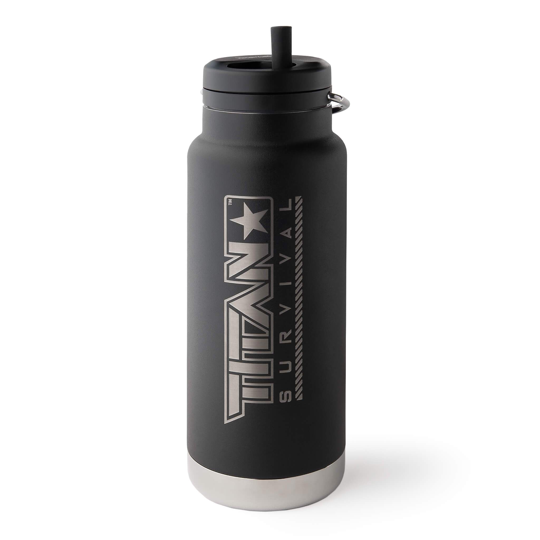 Stainless Steel VIP Water Bottle with Carabiner