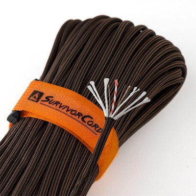 620 LB SurvivorCord - The Original Patented Type III Military 550 Parachute  Cord with Integrated Fishing Line, Multi-Purpose Wire, and Waterproof Fire  Starter. 100 FEET, DRAGONSCALE Paracord, Ropes -  Canada