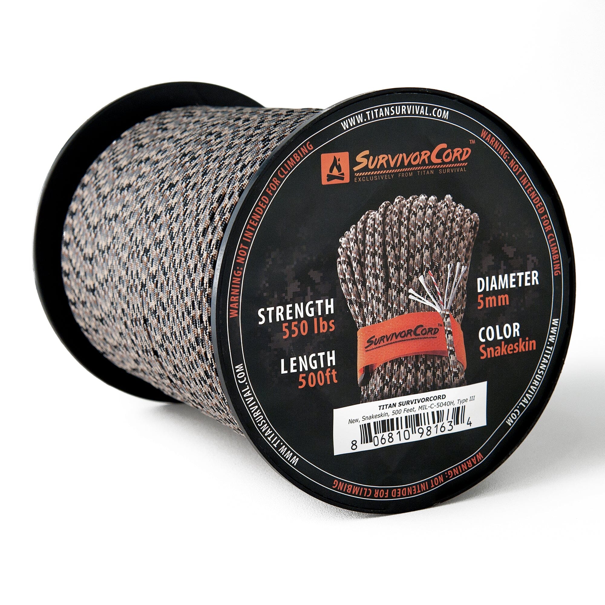 620 LB SurvivorCord - The Original Patented Type III Military 550 Parachute  Cord with Integrated Fishing Line, Multi-Purpose Wire, and Waterproof Fire  Starter. 100 FEET, ACU Gray Paracord : : Sports & Outdoors
