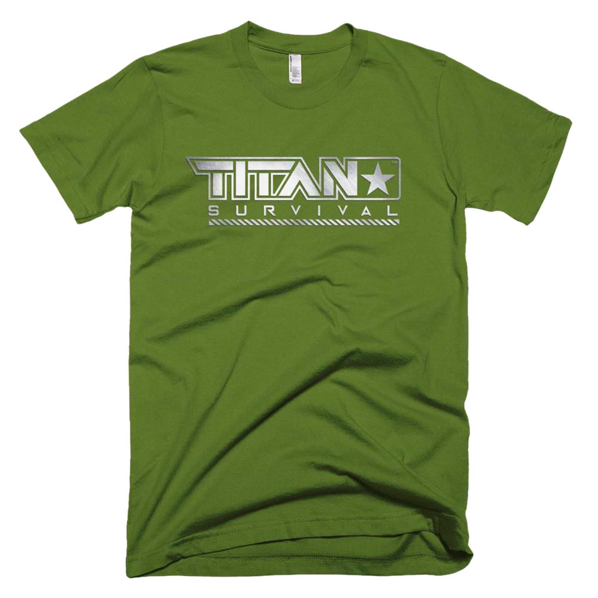 Easy Tiger Vintage Unisex T-Shirt. Slim Fit Olive Green Tee. Shirt