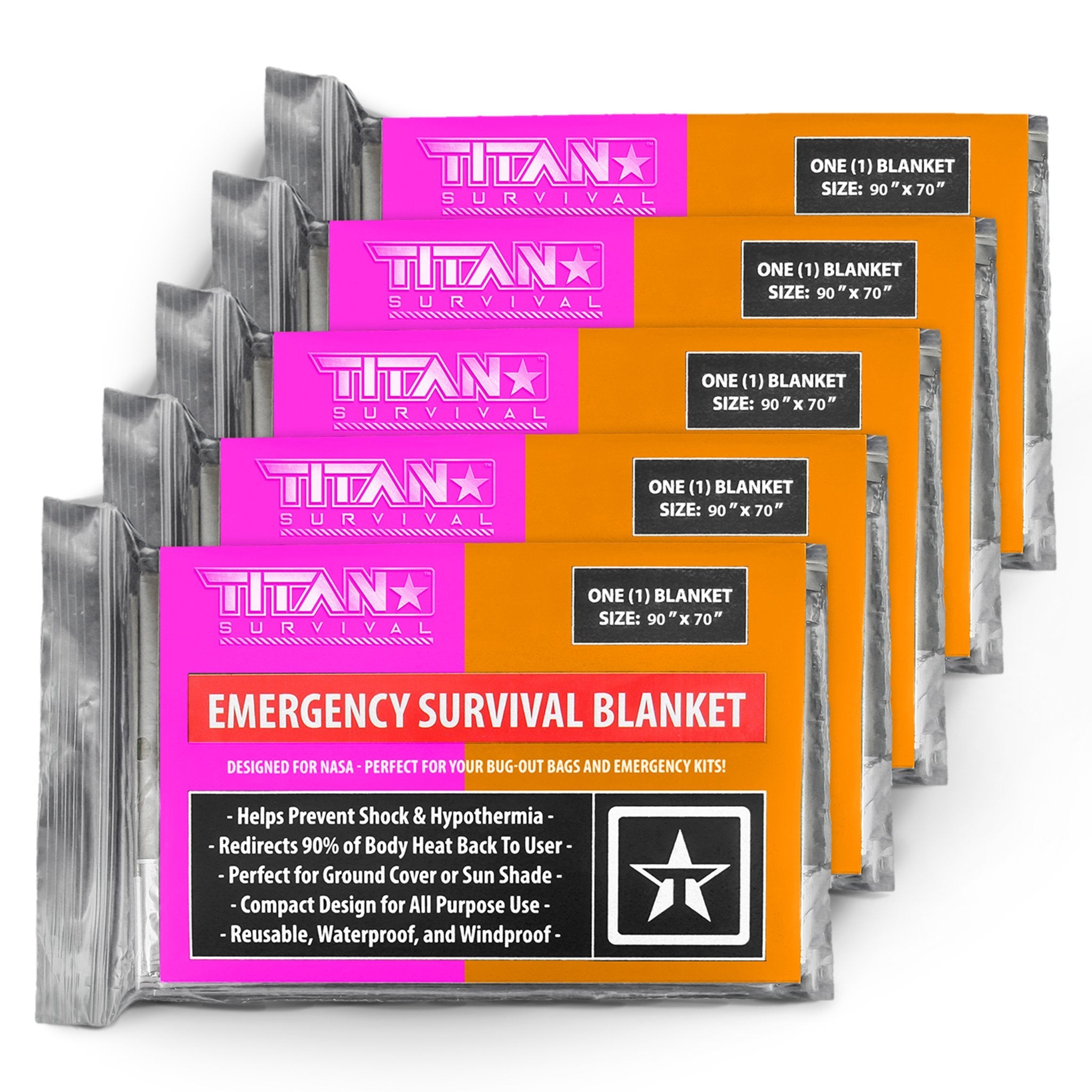 Pack of 4 Fire Blanket for Emergency Survival